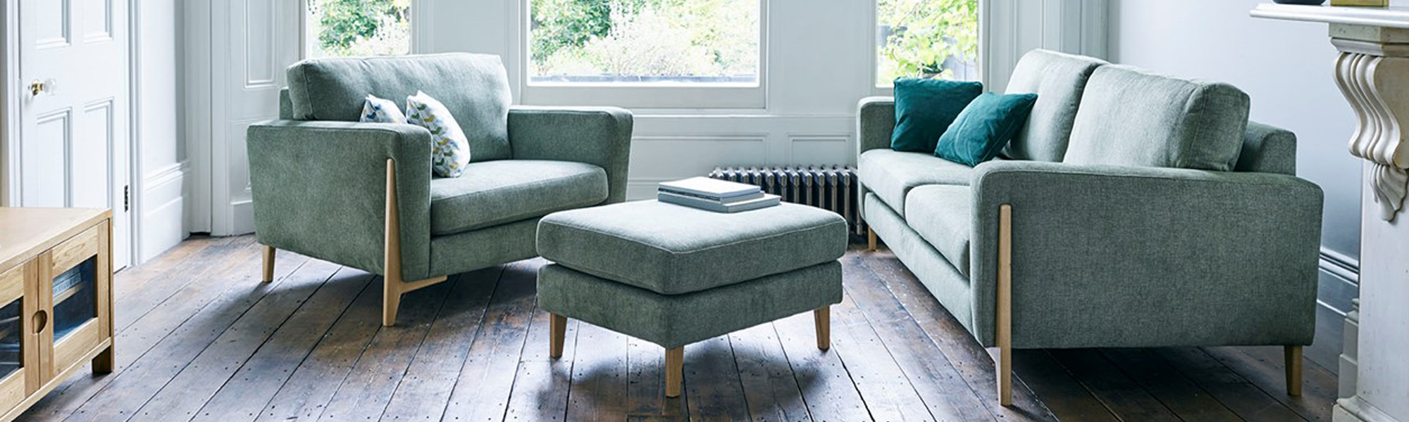 Fabric 4 Seater Sofas