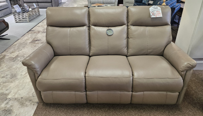 3 Seater Lthr - Comfort Plus Recliner - Pwr H/r - Lls Truffle