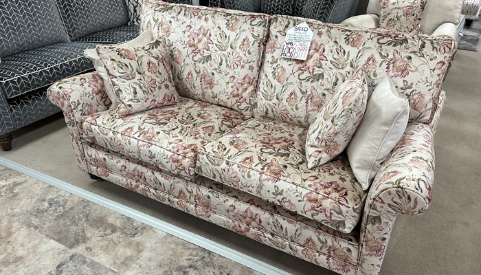 Large Sofa, Easy Chair & Hollywood Footstool
