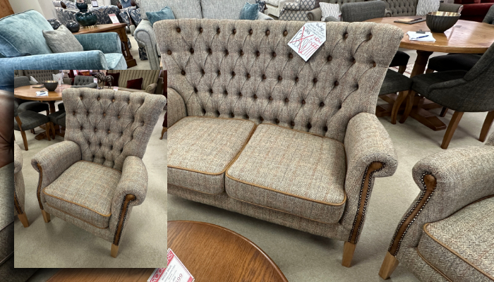 2 Seater Sofa & Chair