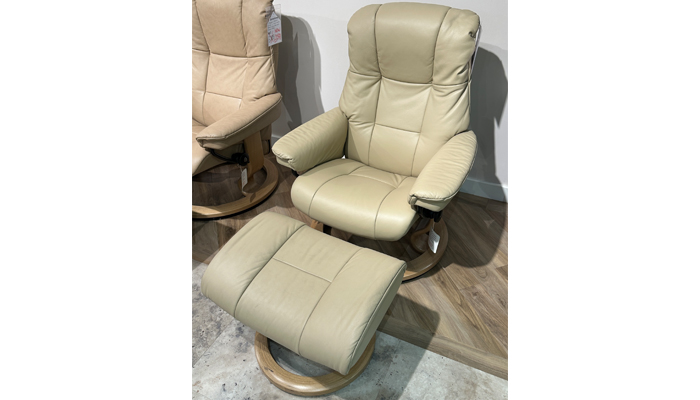Small Leather Chair And Stool