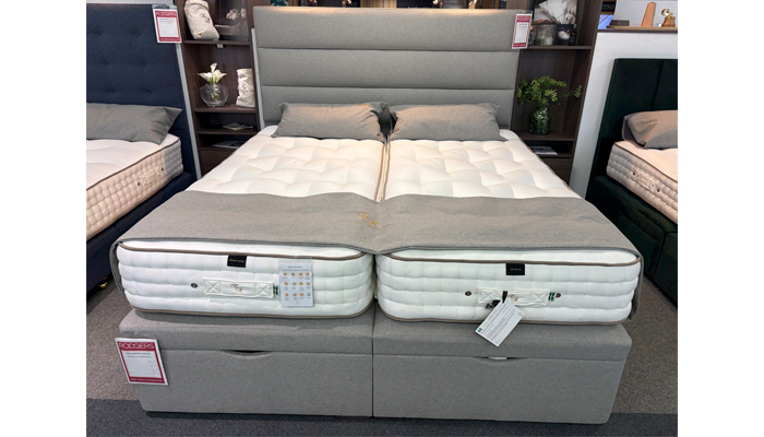 180cm Super Kingsize Zip And Link With End Lift Ottoman Base