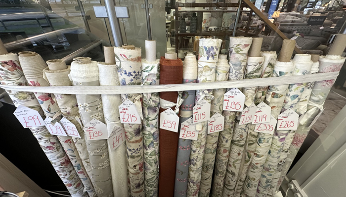 Selection Of Roll Ends In A Variety Of Sizes & Prices