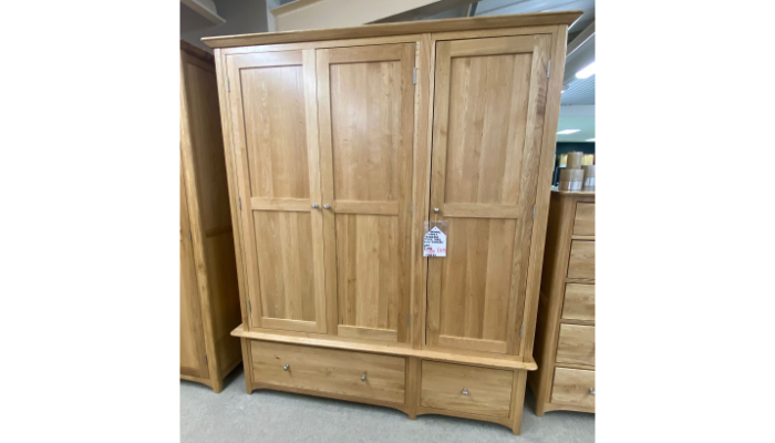 Triple Wardrobe With Drawers